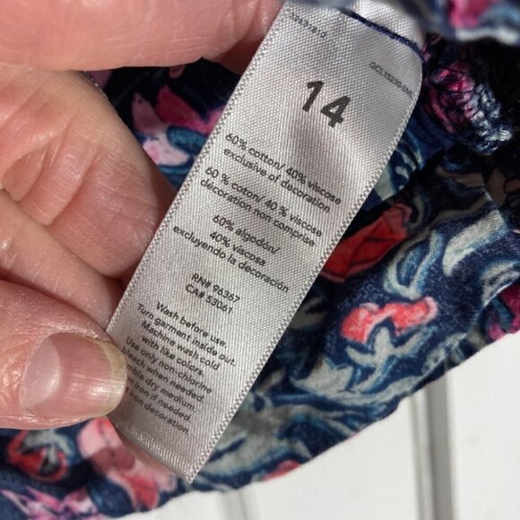OshKosh blouse size 14 Floral print - Picture 5 of 5
